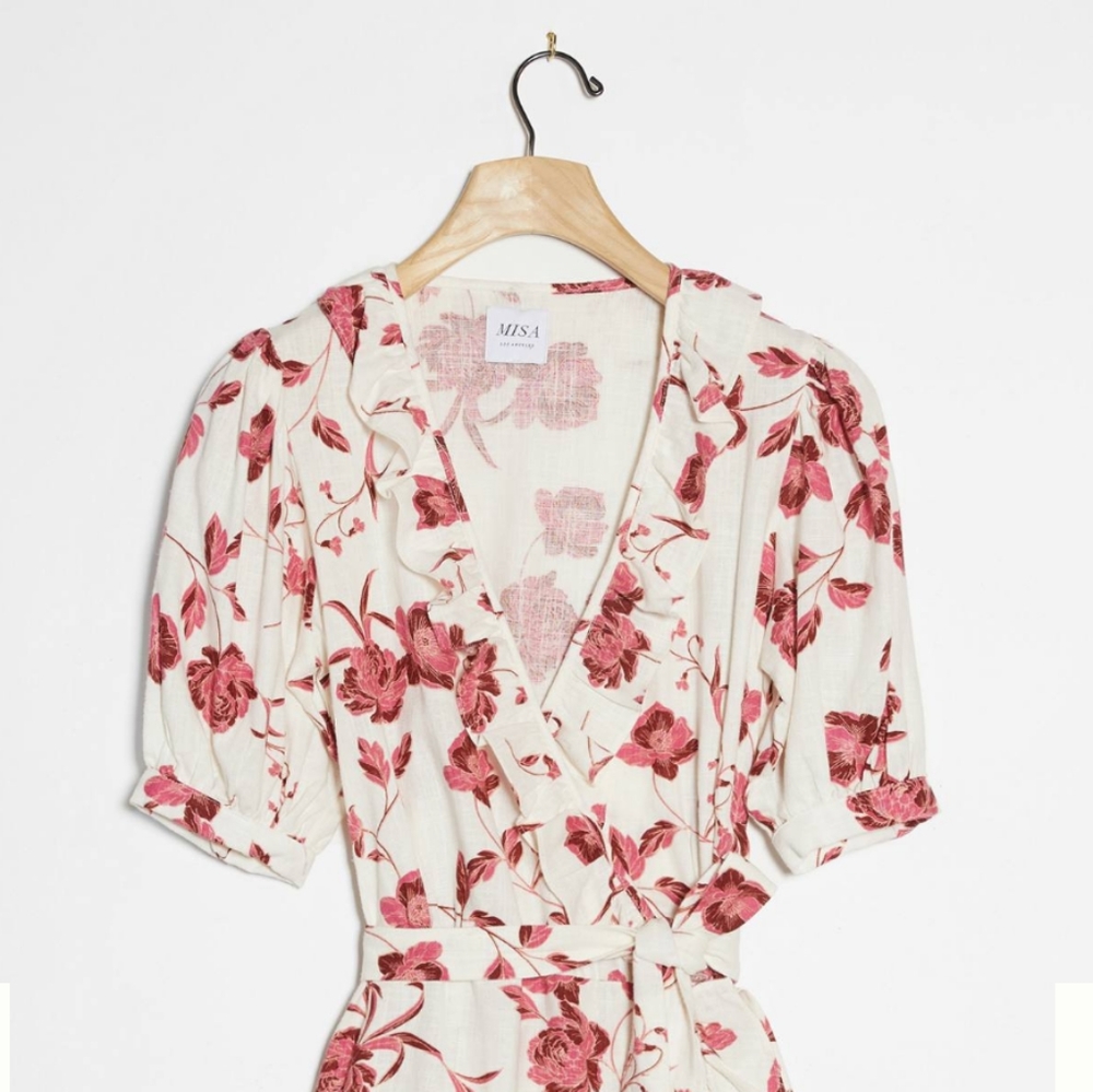 Ilyana wrap mini dress MISA
